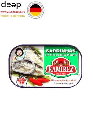 Cá mòi ngâm dầu vị cay Ramirez 125g