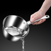 Ca múc nước muôi gáo inox 316 siêu cao cấp bóng sáng hợp vệ sinh Đức dầu sữa 1,2L
