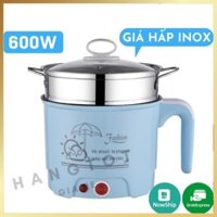 Ca Nấu Mì, Nồi Nấu Mì Đa Năng Có Tay Cầm 1,8L - Tặng Kèm Giá Hấp Inox [Bảo Hành 12T]