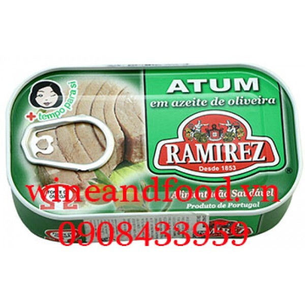 Cá ngừ ngâm dầu ô liu Ramirez 120g