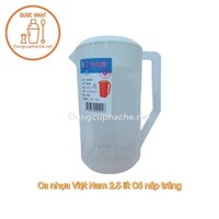 Ca nhựa 2.5 Lít NẮP TRẮNG - T36 +8%