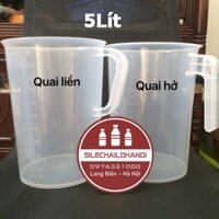 Ca nhựa chia vạch cỡ đại 5 lít