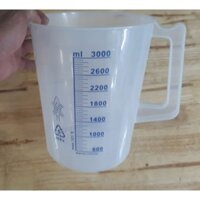 Ca nhựa chia vạch xanh có quai 3000ml