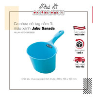 Ca nhựa có tay cầm 1L màu xanh Jabu Sanada