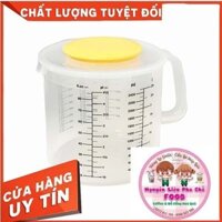 Ca nhựa đánh trứng chia vạch có nắp 2,500ml