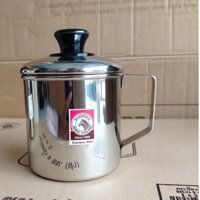 Ca nước Inox 304 có nắp 10cm - 110110 Zebra Thái Lan hàng nhập khẩu cao cấp