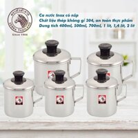 Ca nước Inox có nắp 09cm Zebra Thái Lan - 110109 || Stainless Steel Mug with lid 09cm - 110109
