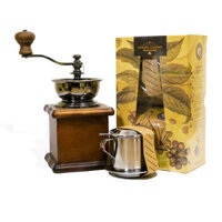 Cà phê Chồn Arabica nguyên chất 100% Hương Mai Cafe Weasel Legend Coffee Gift Box (Oganic) - Thích hợp làm quà biếu tặng gồm 01 gói cà phê dạng bột 250g + 01 phin inox cao cấp
