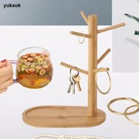 Cà Phê Cốc Cây Có Móc Nhà Bếp Tổ Chức Cốc Đứng Cho Quầy Đa Năng Bằng Gỗ Cho Quầy Bar Nhà Bếp