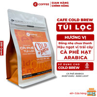 Cà phê Cold Brew túi lọc Arabica nhập khẩu vị đắng nhẹ chua thanh hương trái cây hậu ngọt E-Coffee