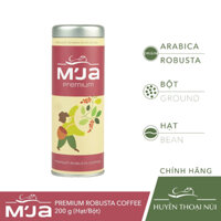 Cà Phê Đặc Sản M'JA 100% Robusta (Pure Robusta Coffee) 200g (Hạt/Bột) - Vị Đắng Đậm, Hương Cacao, Hậu Ngọt Béo