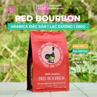 Cà phê đặc sản rang mộc Arabica 100% RED BOURBON, rang vừa (espresso, phin) Hạt Rừng (Gói 250G)