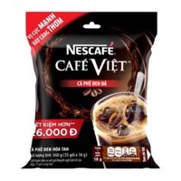 Cà Phê Đen Đá Nescafé Việt bịch 592g ( 37 gói x 16g )