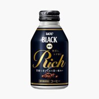 Cà phê đen không đường vị đậm đà UCC BLACK (275g) 缶コーヒーUCC BLACKブラック 無糖 ボトル