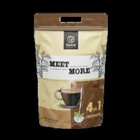 Cà phê dừa hòa tan Meet More 1Kg (Bịch 50 Gói)