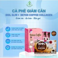 Cà phê giảm cân cấp tốc Idol Slim Coffee Cafe + Detox Coffee Collagen giữ dáng hiệu quả dành cho tín đồ yêu cà phê.