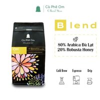 Cà phê hạt Blend Arabica Đà Lạt Robusta Honey , cafe rang xay nguyên chất dùng pha máy, coldbrew