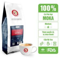 Cà phê hạt Moka 200g - siêu thị - pha phin