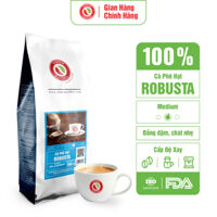 Cà phê hạt Robusta 200 g - siêu thị - pha phin