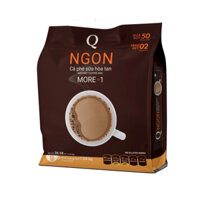 Cà Phê Hoà tan 3 in 1 Ngon (Bịch To 52 gói x 20gr) Q Cafe sữa uống liền Express Trần Quang Coffee