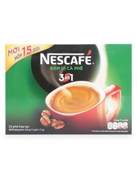 Cà Phê Hòa Tan 3 Trong 1 Đậm Đà Vị Cà Phê Nescafé Hộp 15 Gói X 17G