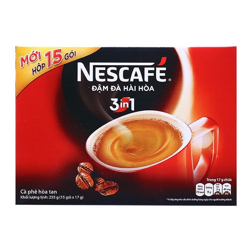 Cà phê hòa tan 3 trong 1 Nescafe hộp 255g