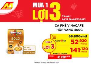 Cà phê hòa tan 3 trong 1 Vinacafé hộp 400g