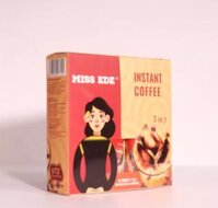 Cà phê hoà tan 3in1 MISS EDE - 240g (15 gói x 16 g) - Vị ngọt thanh cà phê mạnh mẽ sữa không béo phù hợp cho cả nam và nữ hoàn toàn không có đậu nành và bắp rang cháy ( có mã giảm giá 60k khi theo dõi shop)