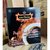 Cà phê hòa tan đen Pure black coffee hộp 150 gói x 2g của King Coffee