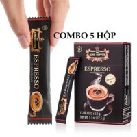 Cà Phê Hoà Tan ESPRESSO - King Coffee Hộp 100 Gói