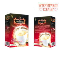 Cà phê hòa tan KING COFFEE 2IN1 Coffee & Creamer - Hộp 15 gói x 10g
