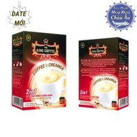 Cà phê hòa tan KING COFFEE 2IN1 Coffee & Creamer - Hộp 15 gói x 10g