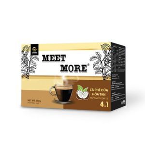 Cà phê hòa tan Meet More 4 in 1 hương dừa 270g