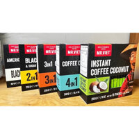 Cà Phê Hòa Tan Mr Viet - Mr Viet Instant Coffee -  Americano / 2in 1 / 3in1 / Cappuccino 4 in 1/ Dừa