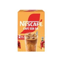 Cà phê hòa tan Nescafé 3in1 cà phê sữa đá Hộp 10 gói x 24 g