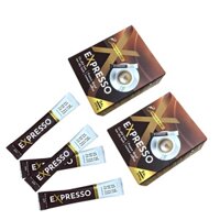 Cà Phê Hòa Tan Sấy Lạnh Expresso Premium Blend 24 gói/ hộp, Cà phê thăng hoa, nguyên chất đậm vị