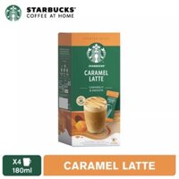 Cà Phê Hòa Tan Starbucks Caramel Latte Hộp 4 gói x 22g