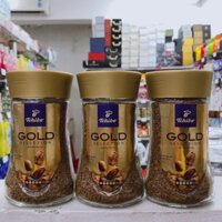 Cà phê hòa tan Tchibo Gold lọ 100g (Đức) -  80% Robusta 20% Arabica - Vị đắng đậm và thơm nhẹ - 4046234767599