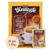 Cà Phê Hòa Tan Vinacafe Gold Original 3 Trong 1 Bịch 40 Gói x 20g