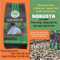 (Cà Phê Hữu Cơ bán Tại Vườn) 1kg Cà phê Robusta hữu cơ rang mộc tại vườn - đậm đà chuẩn vị pha phin pha máy