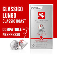 Cà phê illy Tương thích Nespresso Series CLASSIC Dài Espresso Loại 10 Viên