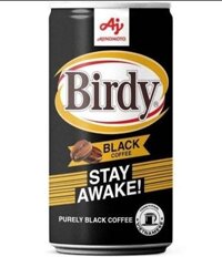 Cà phê lon Birdy đen 170ml/30