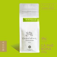 Cà phê Moka dạng Hạt nguyên chất 100% rang mộc - Passio Coffee (250g)