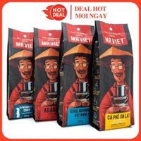 Cà Phê MR.VIỆT Hạt Dẻ/Culi/Robusta/Moka/Đường Phố/Good Morning MR VIET Coffee 250G