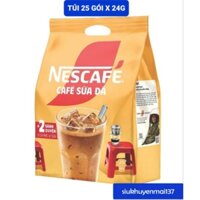 Cà phê Nescafe sữa đá 25 gói X24 g, date 9/2025