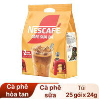CÀ PHÊ NESCAFE SỮA ĐÁ 3IN1 TÚI 25 GÓI x 24GR - 37332