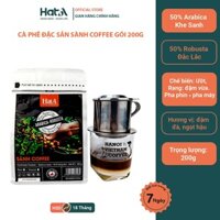 Cà phê nguyên chất Sành Hạt A Cafe hạt Arabica và Robusta nguyên chất vị đậm đắng 200gr