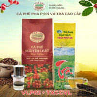 CÀ PHÊ PHA PHIN VLP02 900G & TRÀ XANH THÁI NGUYÊN CAO CẤP 500G – Hương vị thượng hạng, mạnh mẽ | Vạn Lộc Coffee & Tea