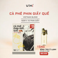 Cà Phê Phin Giấy Blend Vixi Cafe Phin Giấy Ướp Quế Nguyên Chất Tiện Lợi Rang Mộc Hộp 100g Dễ Dàng Sử Dụng Nhanh Chóng