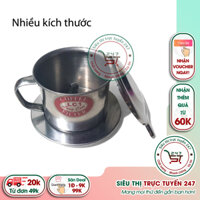 Ca phe phin sẽ thêm đậm đà thơm ngon khi pha với phin cafe Long Cam kích thước từ 7cm đến 9cm phù hợp với cách pha cafe phin tại nhà và ở tiệm|Siêu thị trực tuyến 247